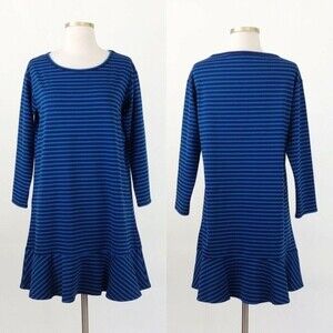 Draper James Stripe Dress Tulip Long Sleeve Sz XS